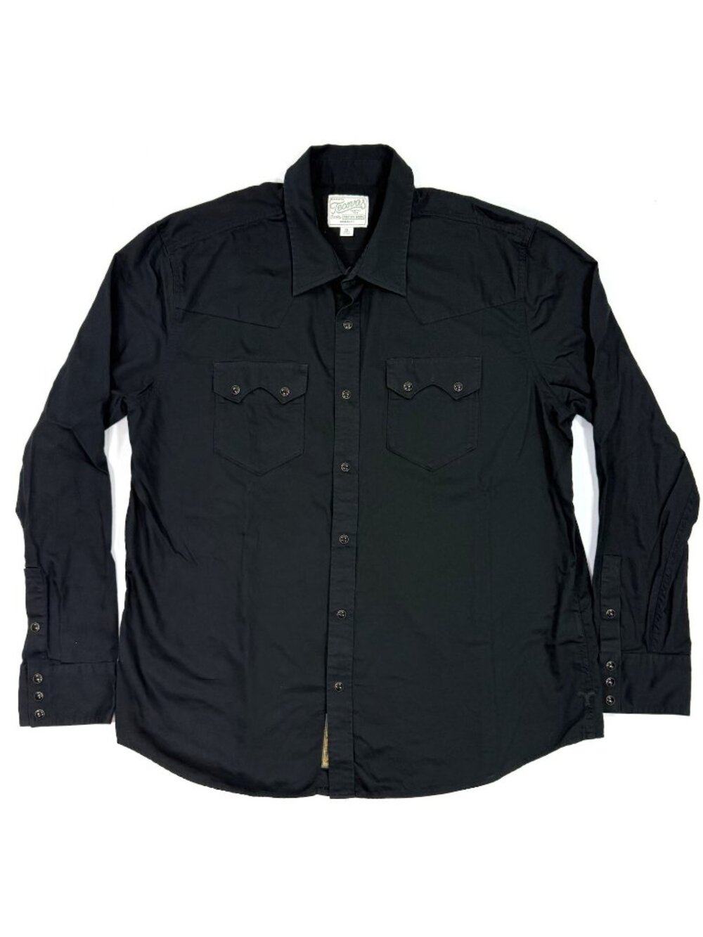 Tecovas Mens Pearl Snap Western Shirt Sz XL Modern Fit Long Sleeve Black Cowboy
